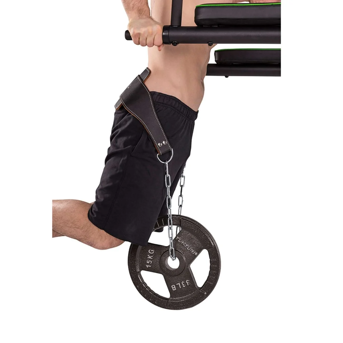 Tunturi Dipping Belt – Ceinture de réduit musculation 80 cm noire - Matériel sport pas cher – Meilleur rapport qualité-prix