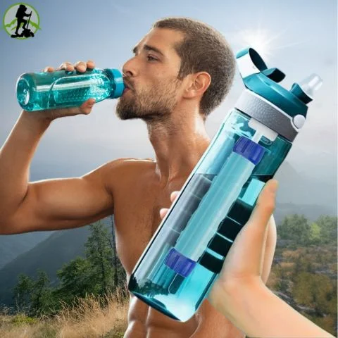 GOURDE FILTRANTE | H2O'Claire™ 750 ml - Des Équipements Pensés pour Profiter de Chaque Instant Dehors Moritz & Moritz Gourde en verre 500 ml – Convient pour les boissons  gazeuses et anti-fuite –