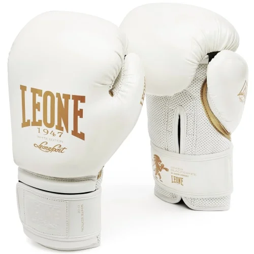 Gants de boxe Leone White Edition - Matériel All sport pas cher – Meilleur rapport qualité-prix