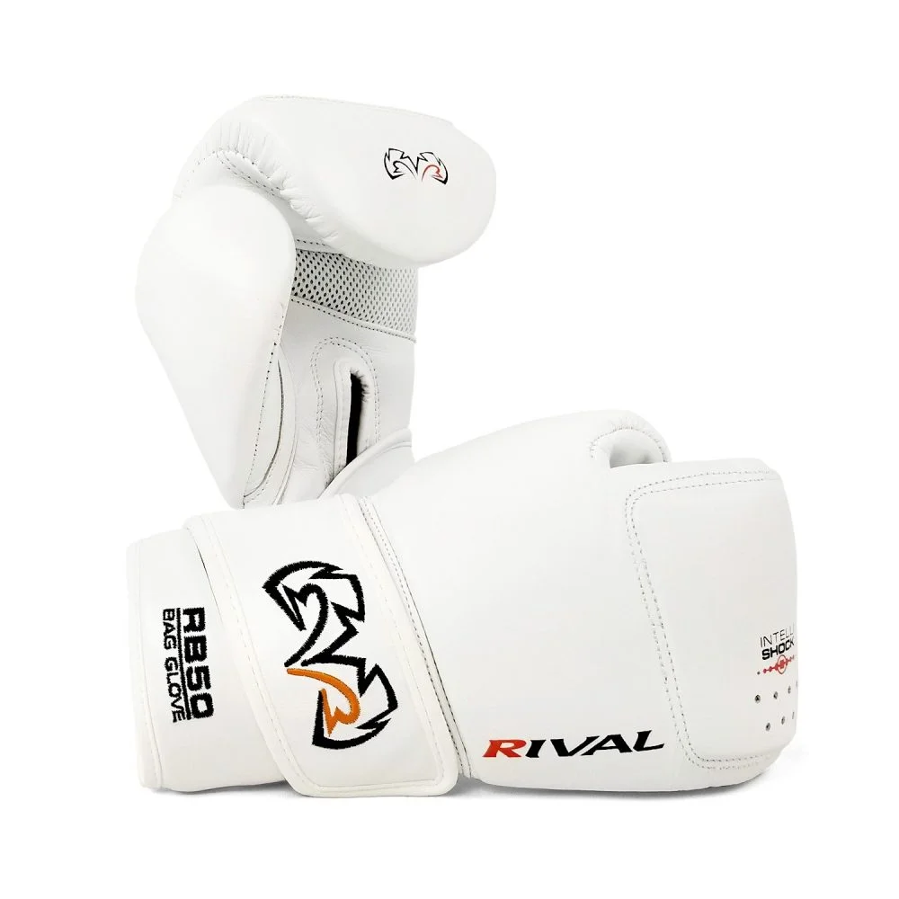 Rival RB50 Intelli-Shock Compact Bag Gloves – White - Matériel sport pas cher – Meilleur rapport qualité-prix Shore