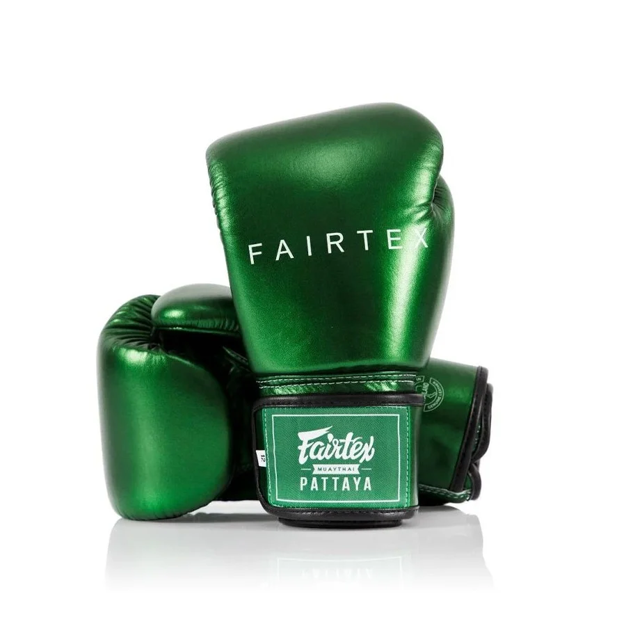 Gants de boxe Fairtex Metallic Green - Matériel sport pas cher – Meilleur rapport qualité-prix Meilleurs Gants de Boxe : 10 Testés sur 12 Mois (dès 30 €)