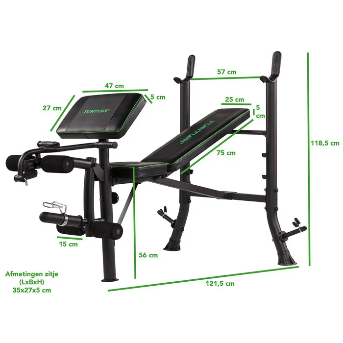 Tunturi WB40 Banc musculation professionnel ajustable Matériel sport cher Meilleur rapport qualité prix