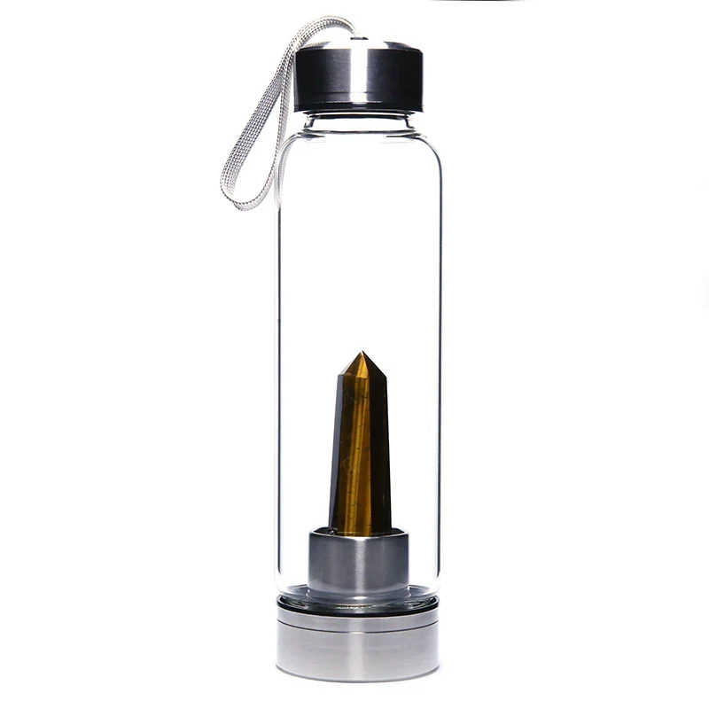 Bouteille Œil de Tigre - Esogifts - Saldi Straordinari – Offerte Speciali Disponibili Adesso Shubhanjali Bouteille d'eau en cristal œil de tigre pour la guérison,  bouteille d'eau infusée en cristal œil de tigre, bouteille d'eau en cristal  ...