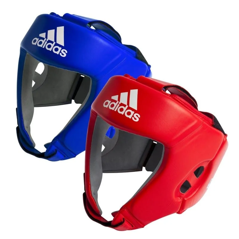 Casque de boxe Adidas AIBA - Matériel sport pas cher – Meilleur rapport qualité-prix Kit de boxe professionnel - ensemble d'équipement adulte - sac de frappe  noir en nylon