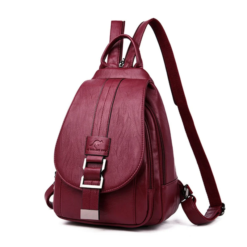 Sac à dos prune pour femme simili cuir - Outdoor Sports Shop – Bons Plans BE Randonnée & Trekking