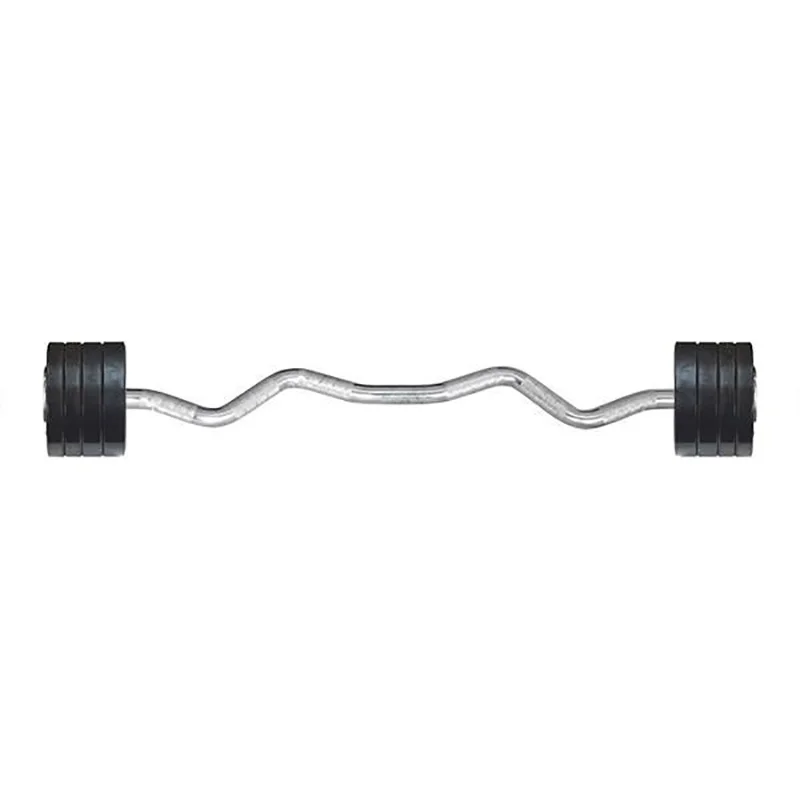 Haltère EZ Curl kg Prise Antiglisse Disques Caoutchouc Matériel sport cher Meilleur rapport qualité prix