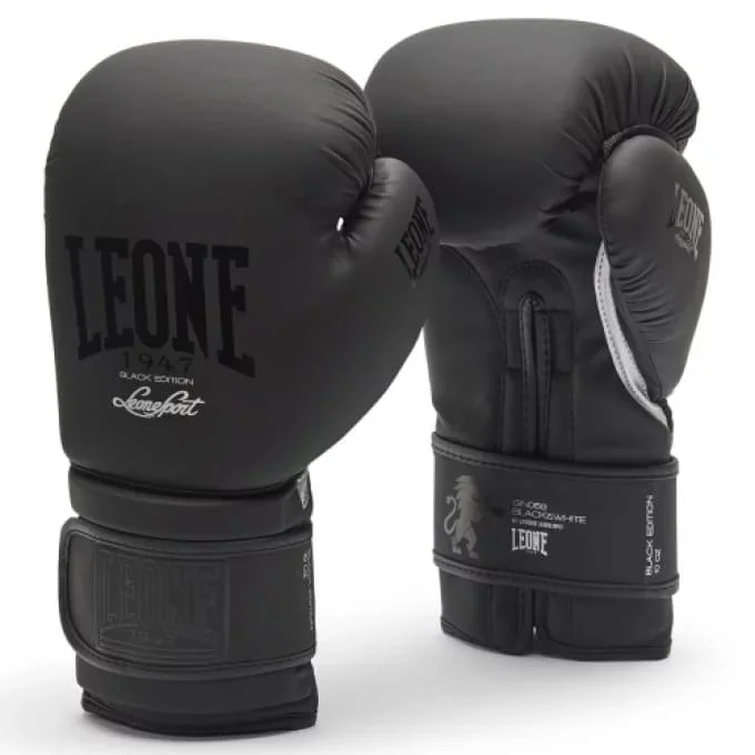 Gants Grip de boxe Leone Black Edition - Matériel sport pas cher – Meilleur rapport qualité-prix