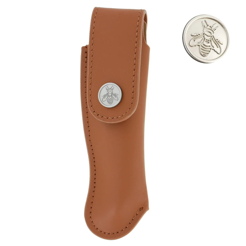 Etui Ceinture Tradition Port Vertical Couteaux Pliants Laguiole Thiers Marron Édition Limitée Art Table Française Promotion