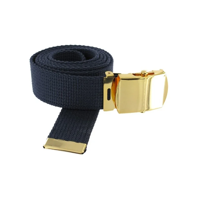 Sangle bleue de ceinture avec boucle dorée - Outdoor Sports Shop – Bons Plans Randonnée & Trekking Sangles de Tirage All Black | Straps Grip Silicone – Gym Generation