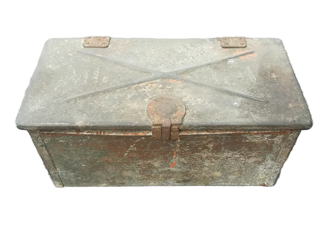 Caisse MG 08-15 double compartiments Allemande WW1 - Éclairage de qualité avec frais de port offerts Caisse refroidissement MG 08 - Cyril Military Depot