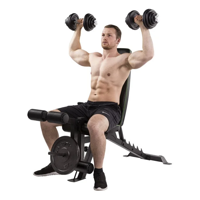 Tunturi UB60 – Banc de musculation professionnel polyvalent - Matériel jambes sport pas cher – Meilleur rapport qualité-prix