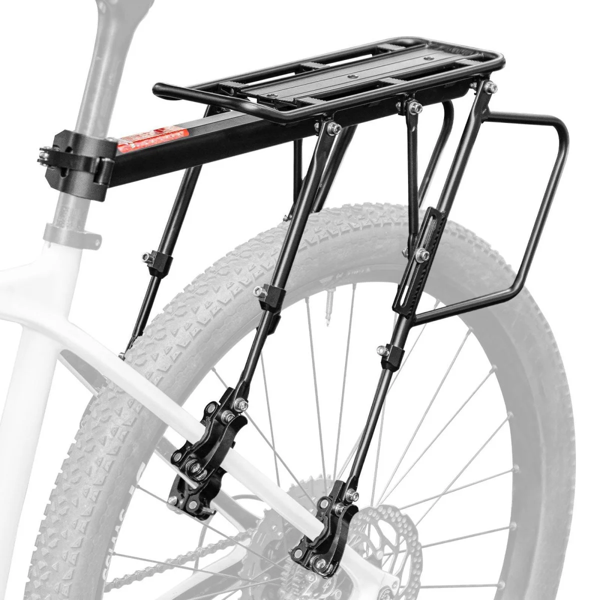 Porte-bagages de vélo réglable avec système de fixation rapide et réflecteur, Liberte ROCKBROS - Accessoires Outdoor pour Plus de Liberté de Mouvement