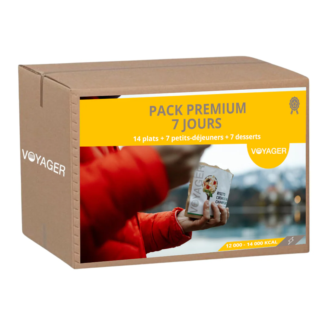 Pack 7 jours Premium - Repas lyophilisés - Outdoor Sports Shop – Bons Plans Randonnée & Trekking Lumière sur les plans alimentaires - Nautilus Plus | Nautilus Plus