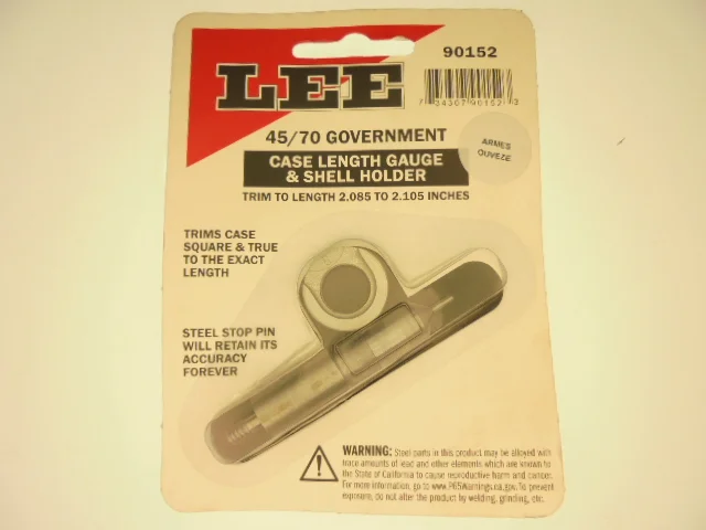 JAUGE LONGUEUR+SHELL-HOLDER LEE 45/70 GOVERNMENT - Saldi Straordinari – Offerte Speciali Disponibili Angle Adesso