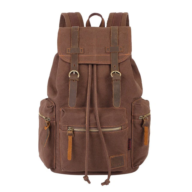 Sac à dos toile marron Poste homme - Outdoor Sports Shop – Bons Plans Randonnée & Trekking