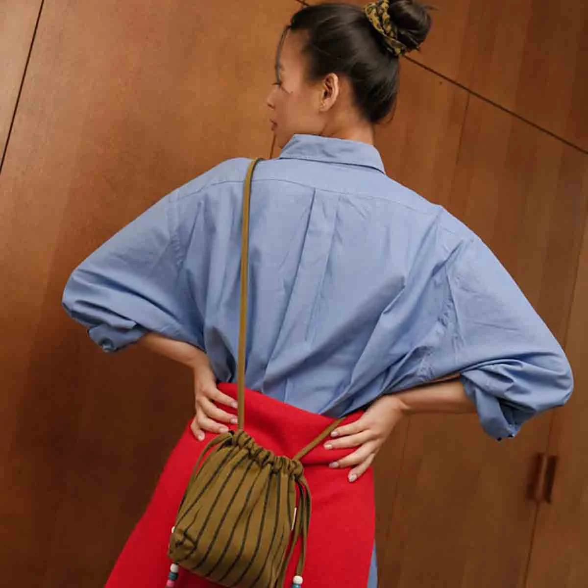 Sac Billie Rayure Tennis Olive Éclairage qualité frais port offerts