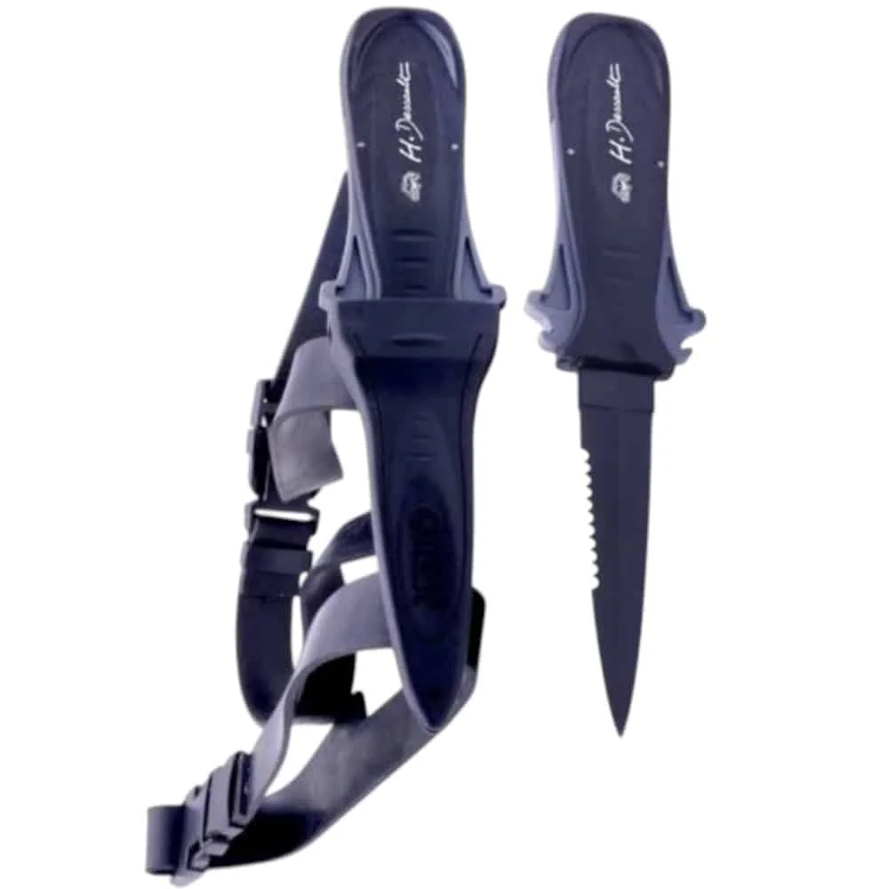 Couteau chasse sous marine inox Cinto XL, H.Dessault - Outdoor Sports Shop – Bons Plans Randonnée & Trekking Salvimar Ares, Couteau de plongée Unisexe Adulte, Noir, 22 CM :  Amazon.com.be: Sports et Loisirs