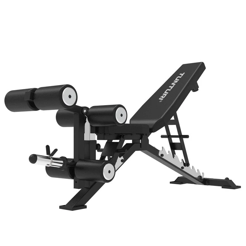 Tunturi Platinum Utility Bench V-Series – Banc de musculation réglable avec extension et flexion des jambes - Matériel sport pas cher – Meilleur rapport qualité-prix - {'count': 1, 'name': 'Volume'}