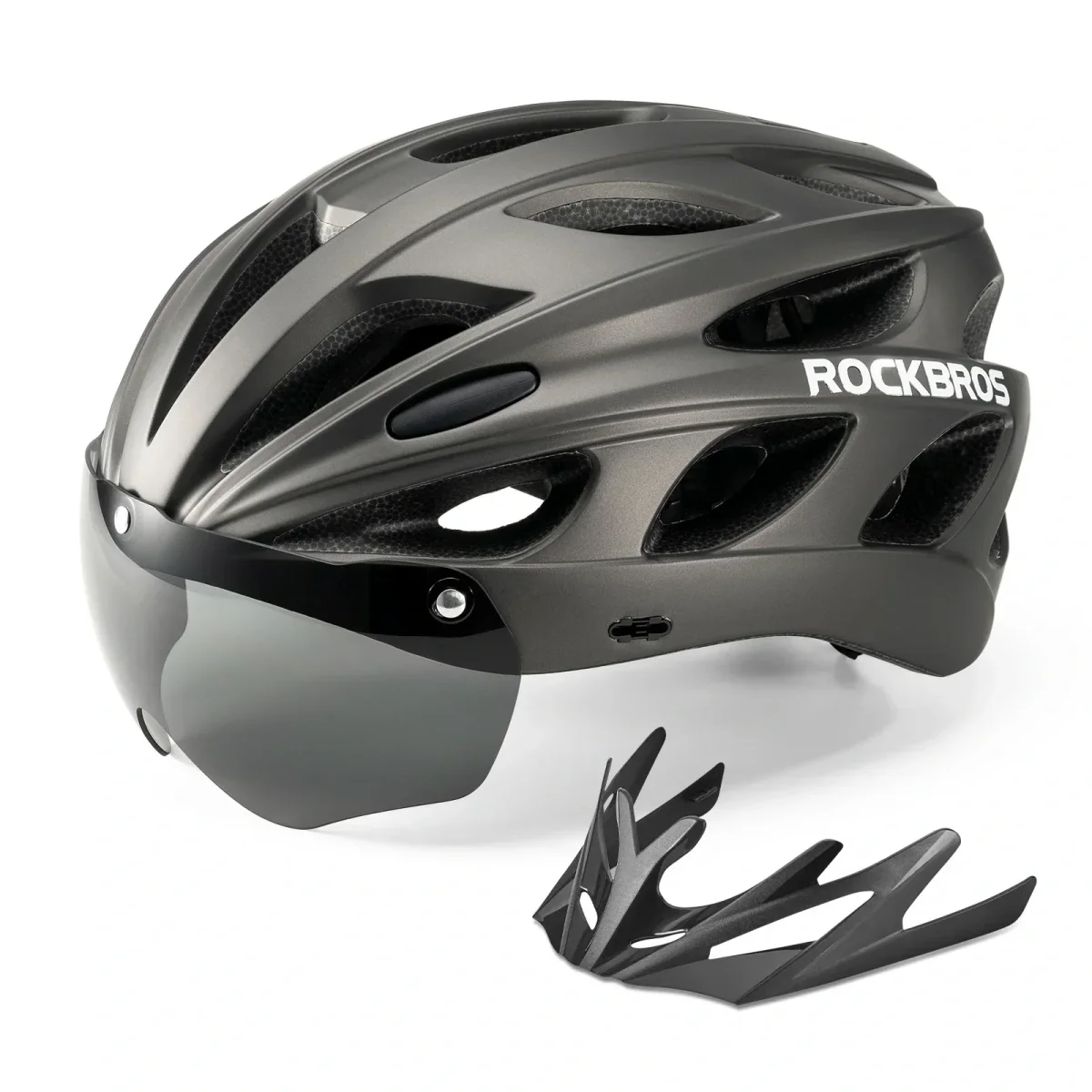 Casque de vélo enfant avec lunettes et visière magnétiques amovibles intégrées ROCKBROS - Accessoires Outdoor pour Plus de Liberté de Mouvement - {'count': 21, 'name': 'Lunettes'}
