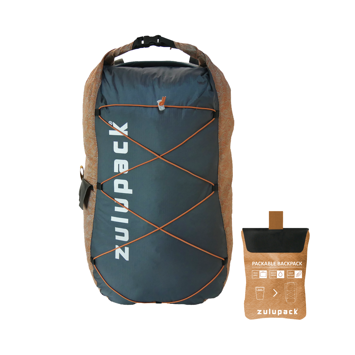 Sac étanche ZULUPACK – PACKABLE BACKPACK - Outdoor Sports nylon Shop – Bons Plans Randonnée & Trekking