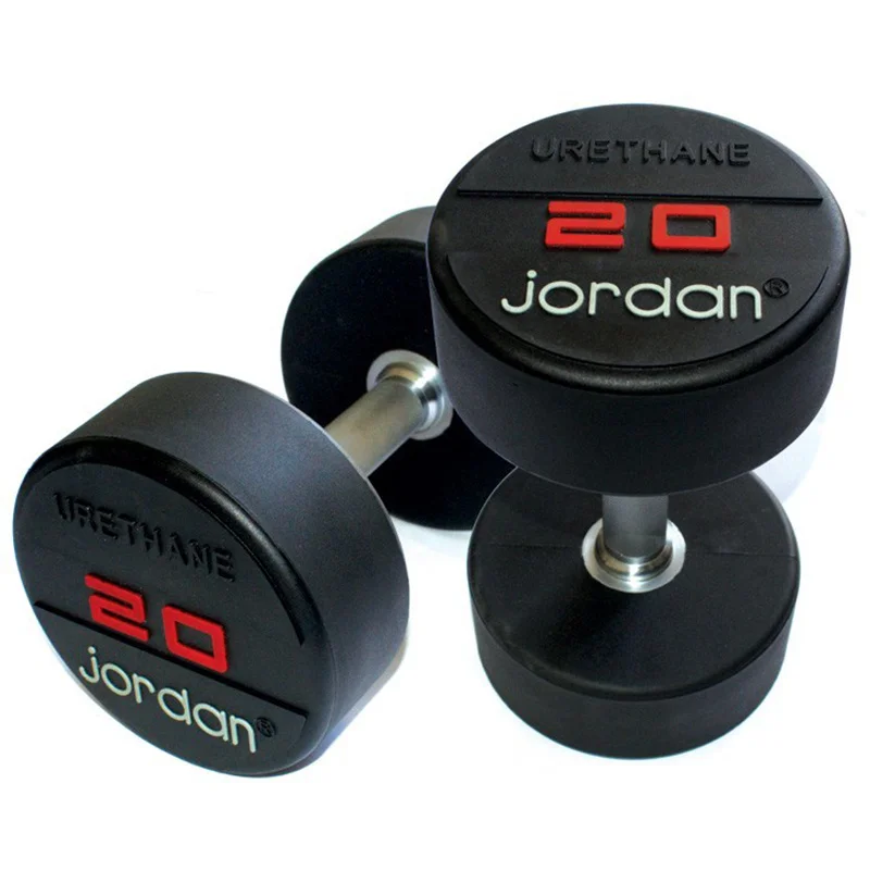 Haltères Monoblocs Jordan: Set de 20 Paires avec Râtelier Inclus - Matériel sport pas cher – Meilleur rapport qualité-prix Set halteres caoutchouc 2-20 kg et Rack Titanium Strength | fitnessdigital