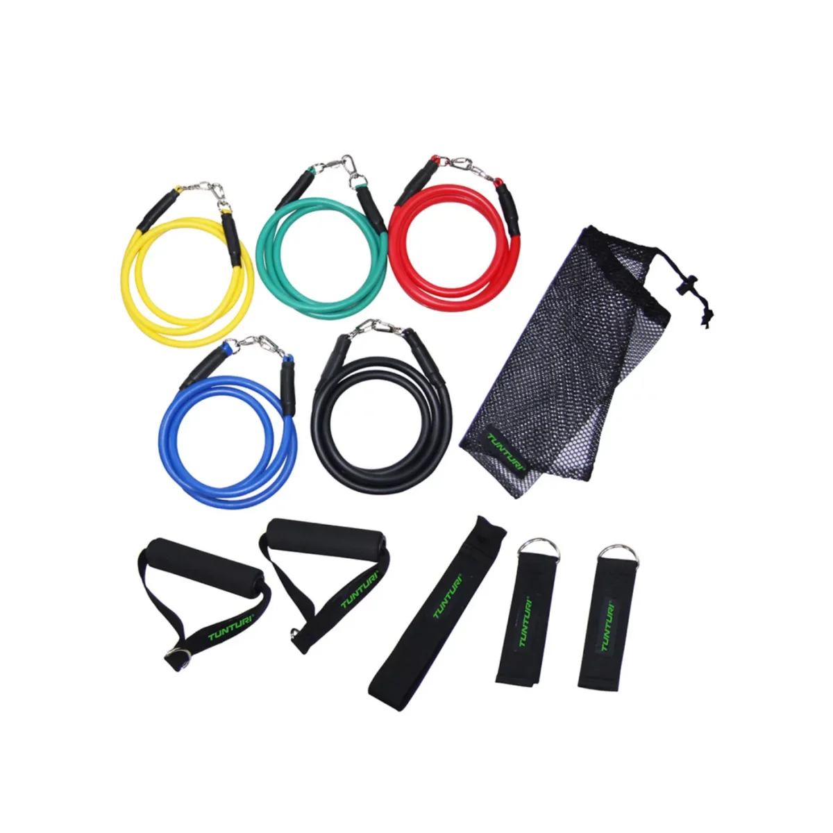 Tunturi – Set de 5 Fitness Tubes - Matériel sport pas cher – Meilleur rapport qualité-prix Jeu d'outils universel COMPÉTITION 1/4"+1/2", 147 pièces