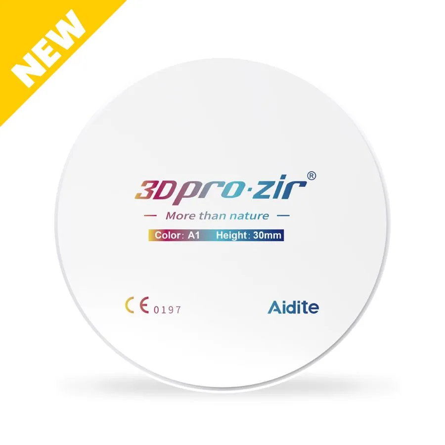 AIDITE® 3D Pro zir® : disque d’usinage zircone (Ep.12>30mm) Elliot - ​Drones Professionnels & Grand Public | Boutique Française