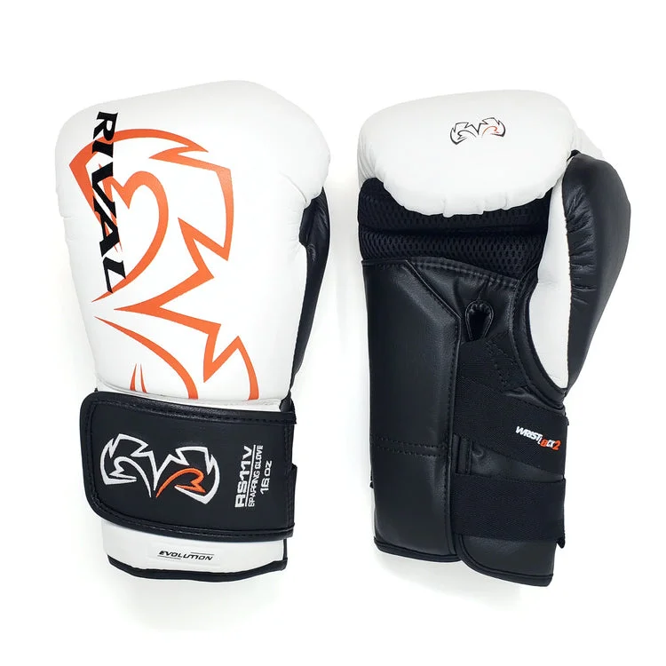 Gants de sparring Rival RS11V EVOLUTION Blanc - Matériel sport pas professionnels cher – Meilleur rapport qualité-prix