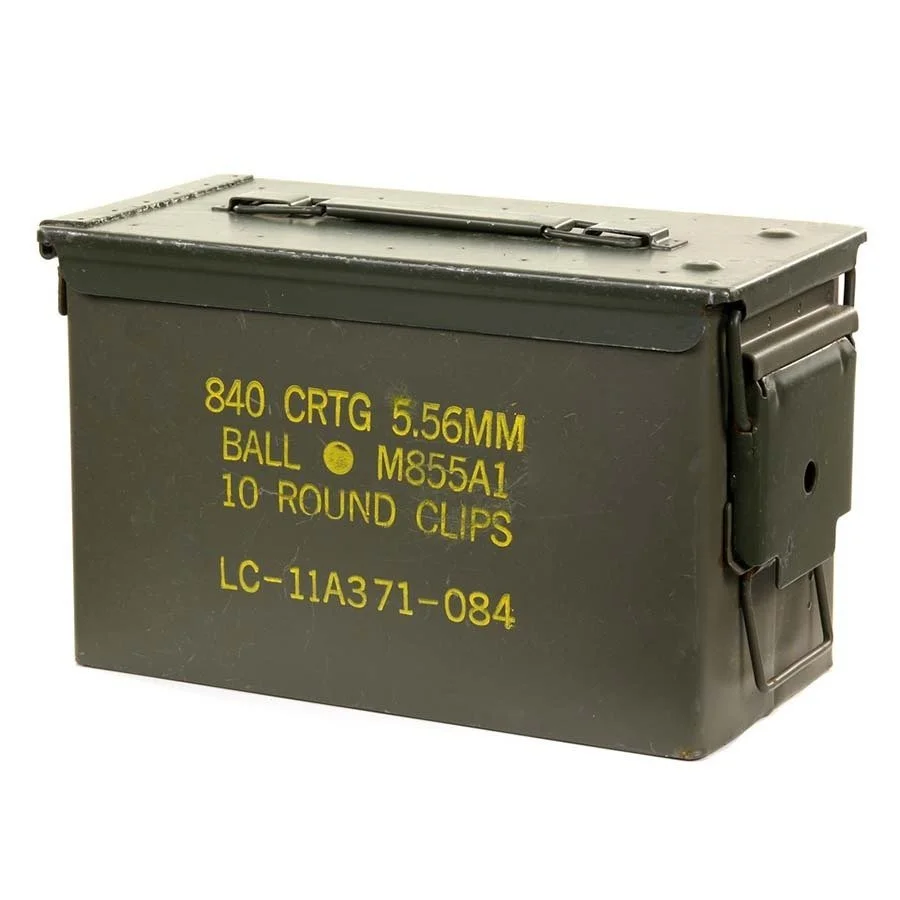 Caisse à munitions calibre 50 - Accessoires pratiques maison pour un intérieur plus fonctionnel - {'count': 1, 'name': 'Tranchée'}