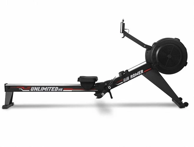 Rameur Unlimited H5 Résistance à Air et Magnétique Innovante - Matériel sport pas cher – Meilleur rapport qualité-prix - Merach