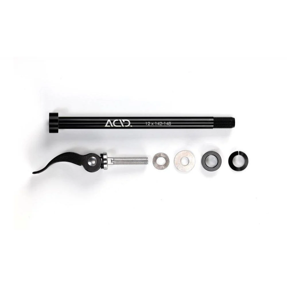 ACID Thru Axle M12x1.0 142-148 mm axe traversant remorque - Des Équipements Pensés pour Profiter de Chaque Instant Dehors Axe traversant 12x142/148mm Maxle filetage 1.75 pour remorque vélo M