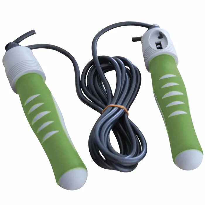 Tunturi Corde à Sauter avec Compteur – Clair 3m Ajustable - Matériel sport pas cher – Meilleur rapport qualité-prix