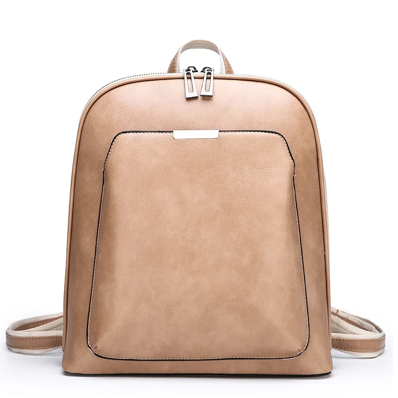 Sac à dos de ville pour femme en simili cuir beige - Outdoor Sports Shop – Bons Plans Randonnée & Trekking - {'count': 1, 'name': 'Act'}