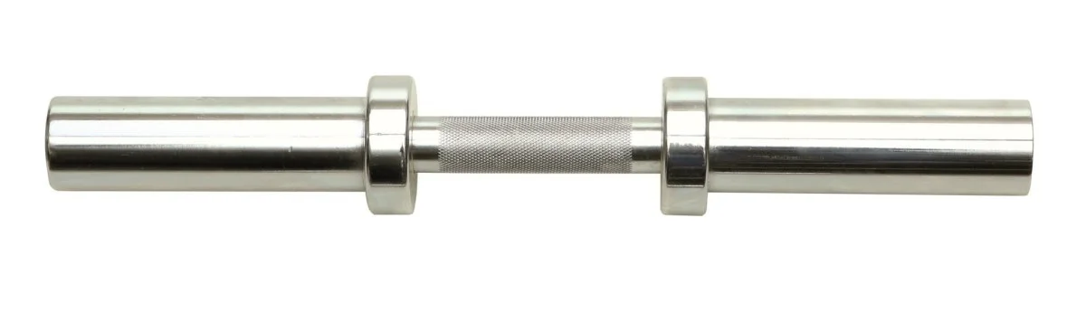 Barre Biceps Olympique 38cm: Entraînement Pro Chromé - Matériel sport pas cher – Meilleur rapport qualité-prix - Curl biceps