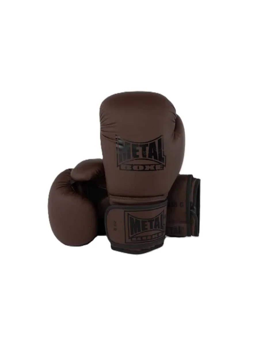 Gants de boxe Métal Boxe Steel Brown - Matériel sport pas cher – Meilleur rapport qualité-prix Gants Métal boxe compétition - lecoinduring