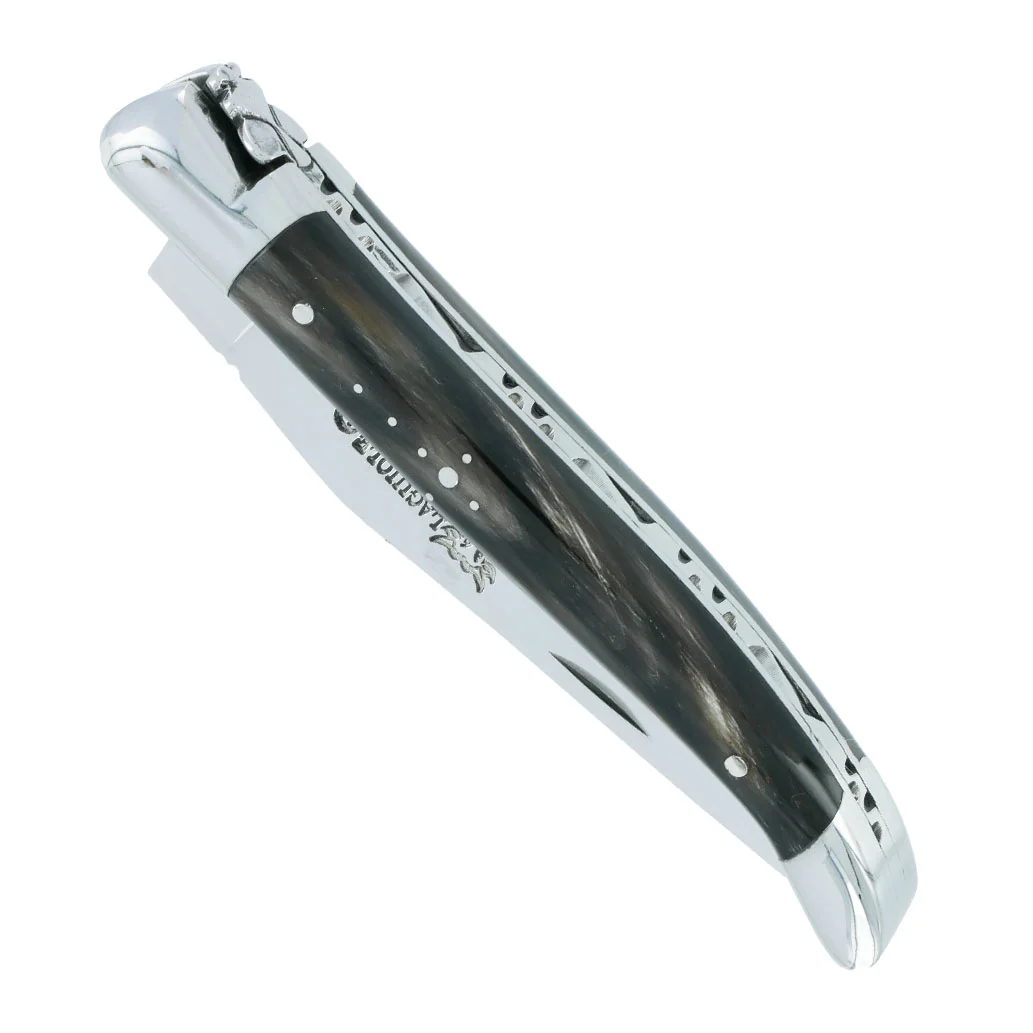 Couteau Laguiole Aubrac pièce Manche Buffle Mitres Inox cm Édition Limitée Art Table Française Promotion