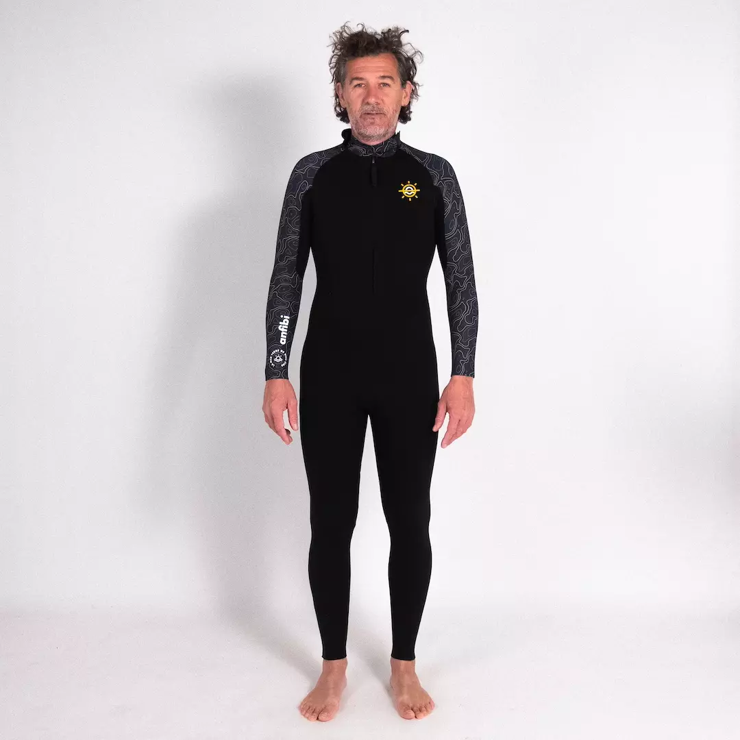 Seconde main – Combinaison Longe-côte Double-Zip 4/3 mm Homme Anfibi by Mellow Sea - Outdoor Sports Shop – Bons Plans Randonnée & Trekking Combinaison longe cote homme Ocean Step Optimizer 4/3mm Slate Topo