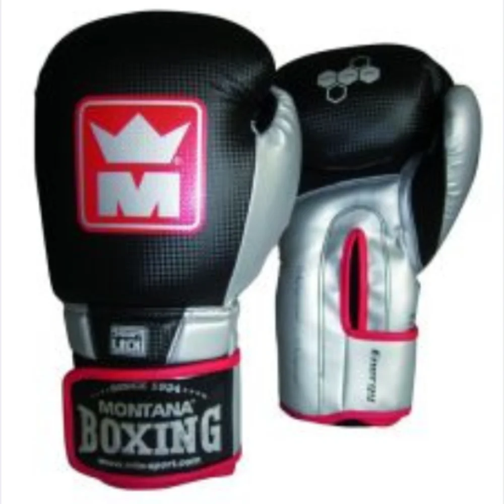 Gants de boxe Montana Energy Race – Noir/Argent - Matériel sport pas cher – Meilleur rapport qualité-prix - ringhorns charger gant boxe noir matériel – rapport qualité - prix