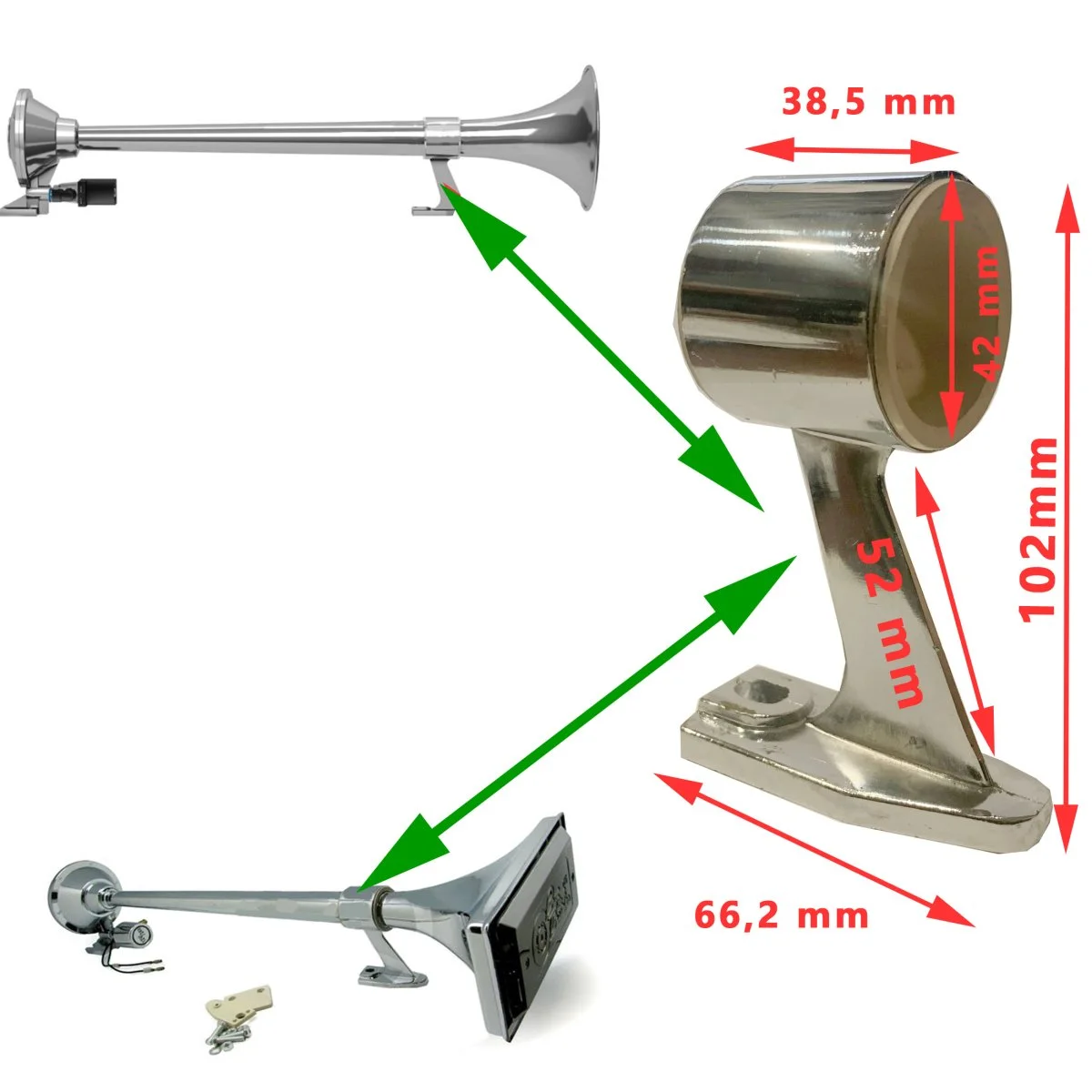 Pied support trompe corne Accessoires Outdoor Liberté Mouvement
