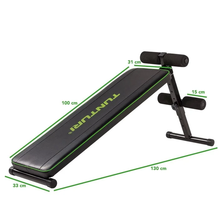 Tunturi AB20 – Banc abdominal professionnel avec rouleaux - Matériel sport pas cher – Meilleur rapport qualité-prix - Jackoboard