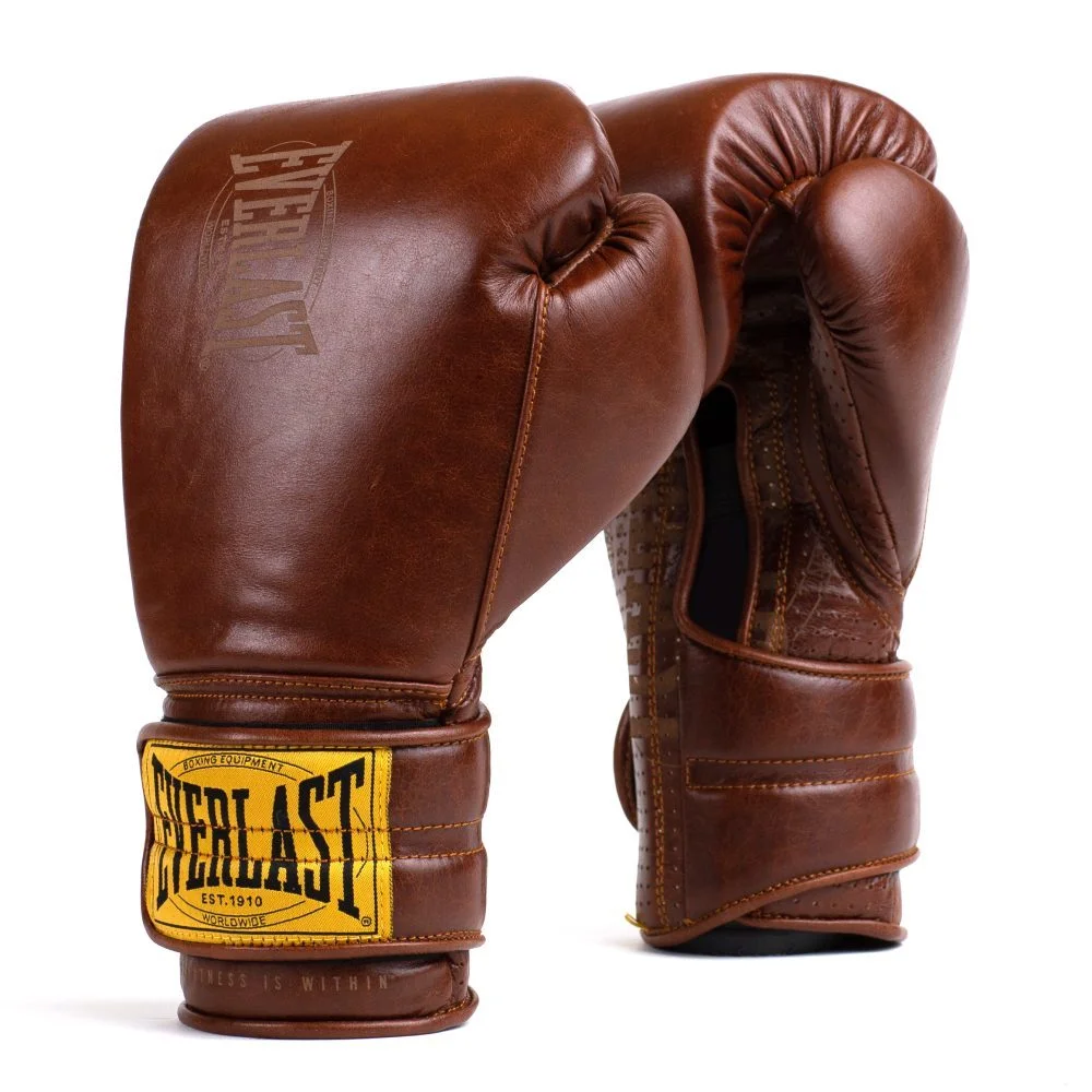 Gants de boxe Everlast 1910 cuir – Marron - Matériel sport pas cher – Meilleur rapport qualité-prix Gants de boxe - 1910 Classic - Marron | Decathlon