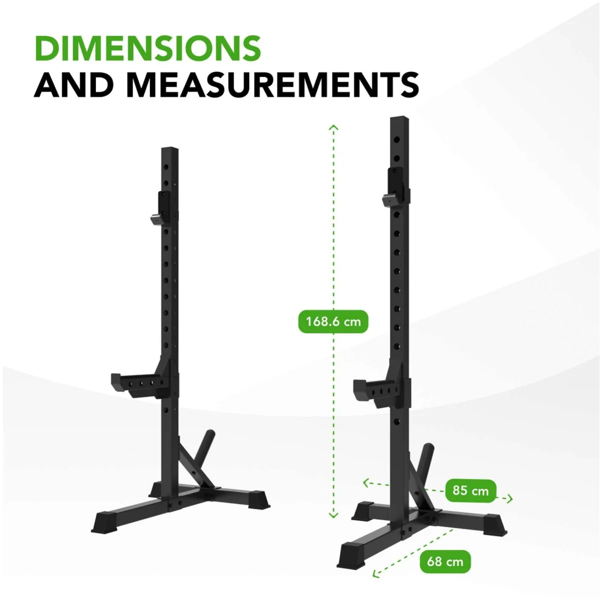 Tunturi SS60 Support squats professionnel ajustable Matériel sport cher Meilleur rapport qualité prix