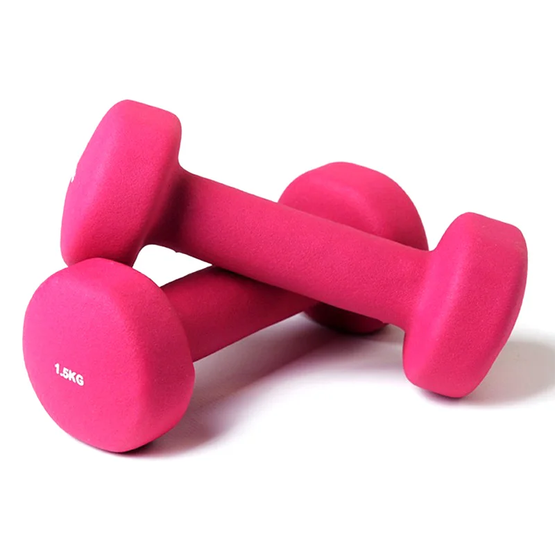 Haltères Fitness Néoprène Rose 1.5kg: Fawk Confort et Style Assuré - Matériel sport pas cher – Meilleur rapport qualité-prix