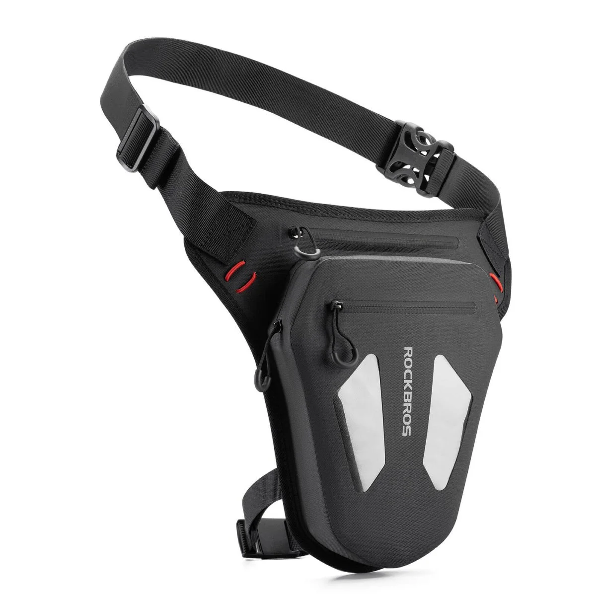 Sacoche de jambe pour moto, sacoche de cuisse, sac banane avec bandoulière, ROCKBROS - Accessoires Outdoor pour Plus de Liberté de Mouvement - Sacoche cuir