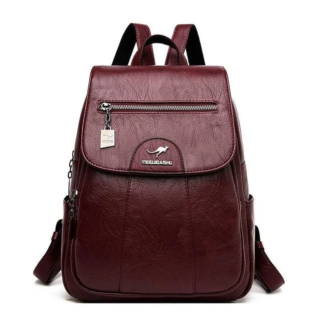 Sac à Dos Cuir Rouge - Outdoor Sports Shop – Bons Plans Randonnée & national Trekking