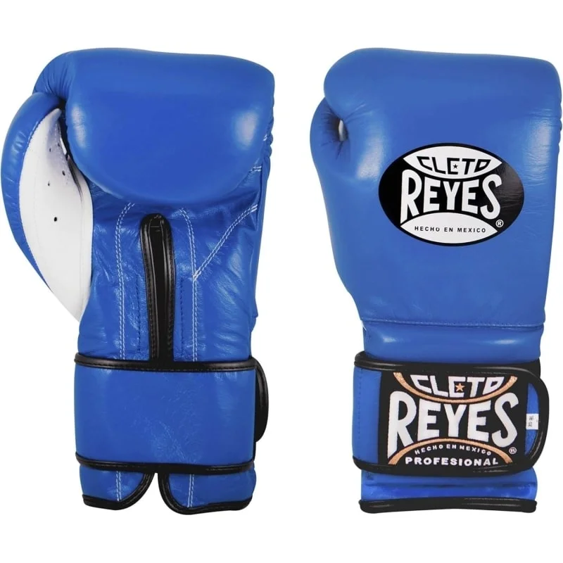 Gants de Boxe Pro CLETO REYES Cuir Bleu - Matériel sport pas cher – Meilleur rapport qualité-prix - Boxing gloves