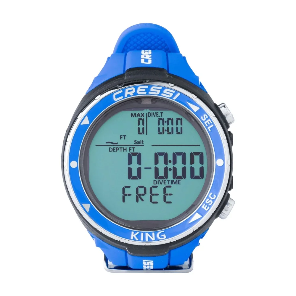Ordinateur d’apnée king bleu, Cressi - Outdoor Sports Shop – Bons Plans Randonnée & Trekking Ordinateurs-Montres – Oceanix