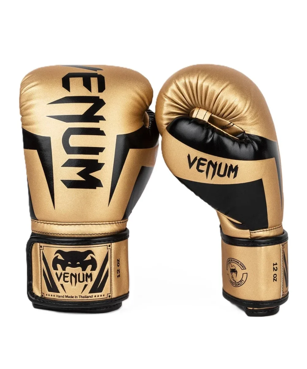 Gants de boxe Venum Super Elite Doré/Noir - Matériel sport pas cher – Meilleur rapport qualité-prix