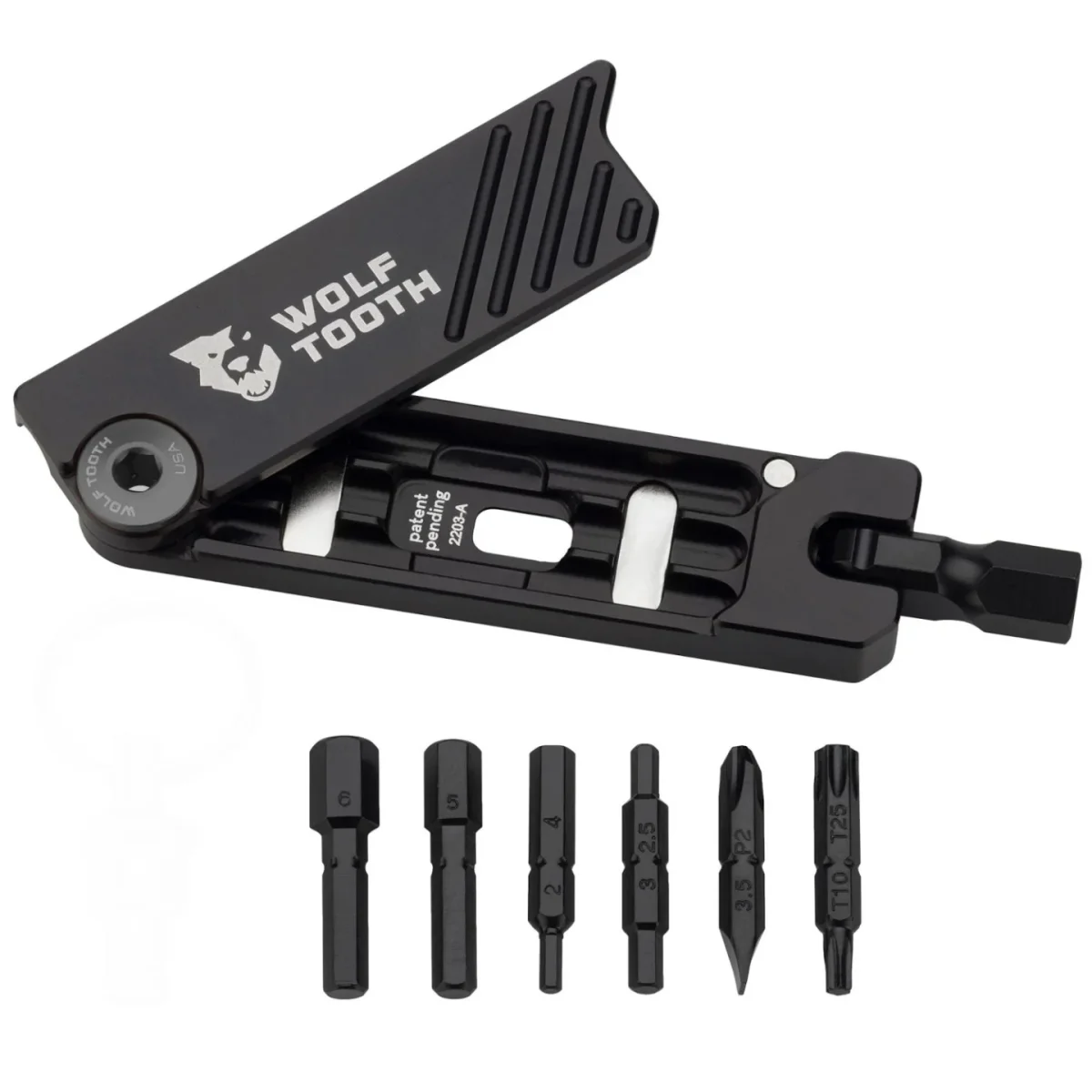 Outil Multifonction Wolf Achat Tooth 6-Bit Hex Wrench - noir - Des Équipements Pensés pour Profiter de Chaque Instant Dehors
