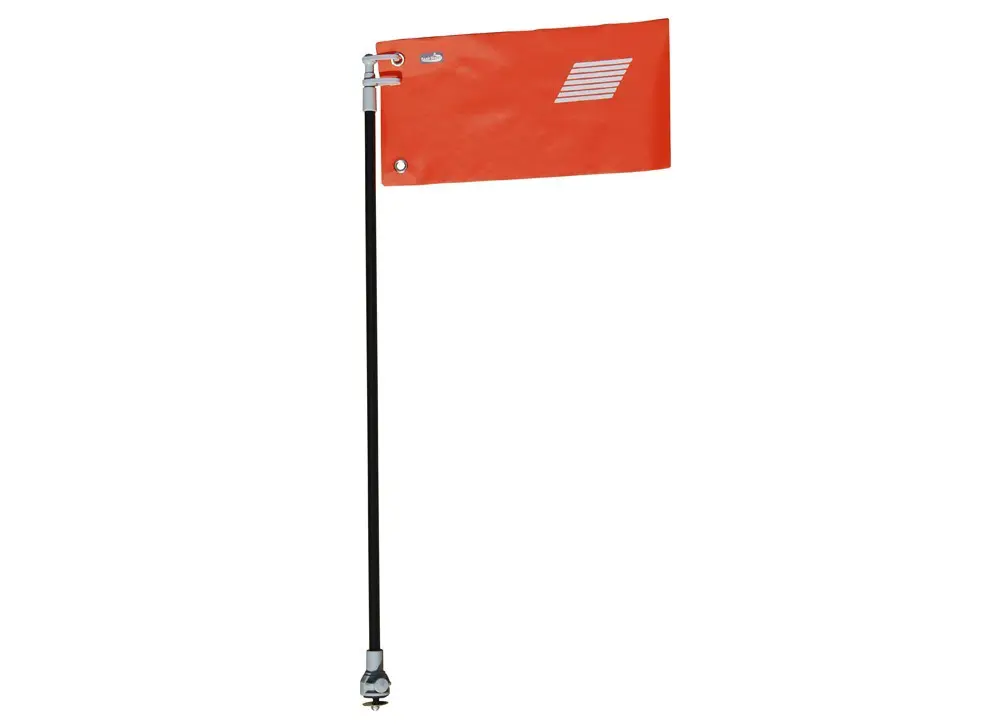 Drapeau de sécurité réfléchissant KAJAK SPORT - Outdoor Sports Shop – Bons Plans Randonnée & Trekking Drapeaux de Repérage, Signalisation, Marquage Flag Mark®